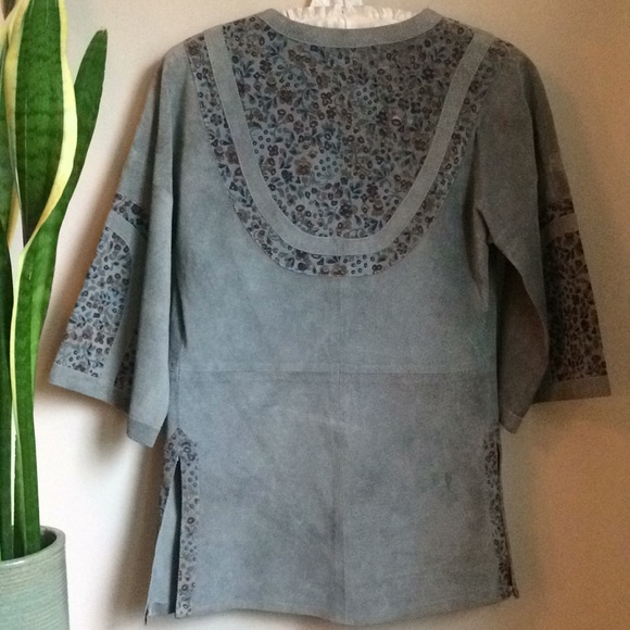 Vintage Bloomingdales Suede Boho Tunic - Picture 3 of 8
